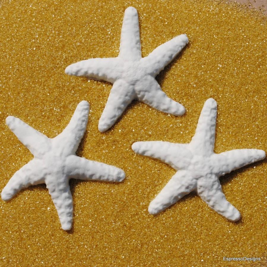 Mariage - Gumpaste Shells Starfish Sand dollars Fondant Wedding cake Cupcake topper