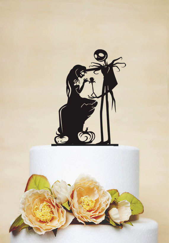 Wedding - Wedding Cake Topper,Jack and Emily Silhouette,Custom Cake Topper,Elegant Cake Topper,Personalized Cake Topper,Unique Cake Topper P117