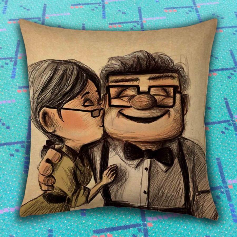 Свадьба - Disney Pixar Carl and Ellie (2) case, pilowcase, pillow cover ( pillow not include )