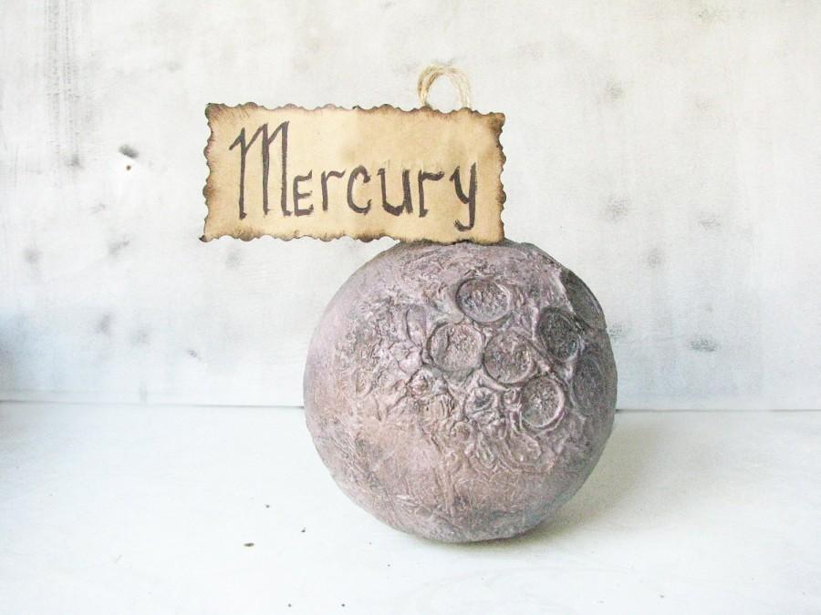 Mariage - Galaxy cosmic doctor who special unique romantic decoration Planet Mercury, zodiak, gift for her, galaxy, gift for him