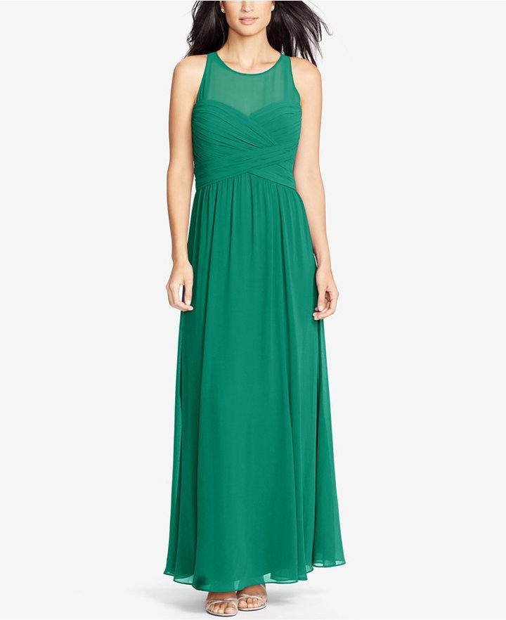 زفاف - Lauren Ralph Lauren Sleeveless Ruched Gown