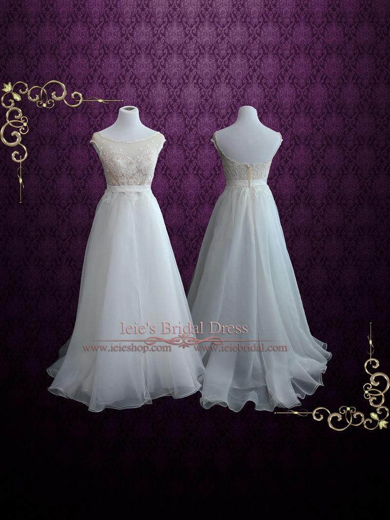 زفاف - Whimsical Swan Lake Inspired Lace Organza Wedding Dress 