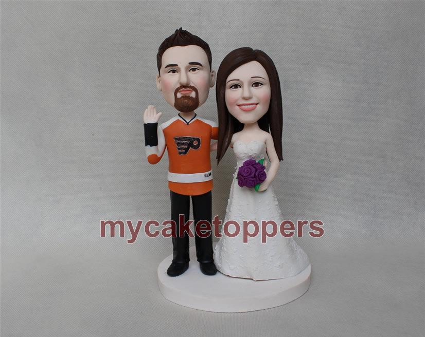 Hochzeit - funny wedding/ cake topper for wedding/ jersey cake topper/ sport cake topper/ sport