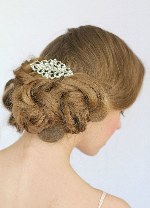 Свадьба - Wedding Hair Comb, Crystal Bridal Hair comb , Vintage Style , Rhinestone Bridal Hair Comb, Wedding Hair Accessories, Vintage Wedding Hair