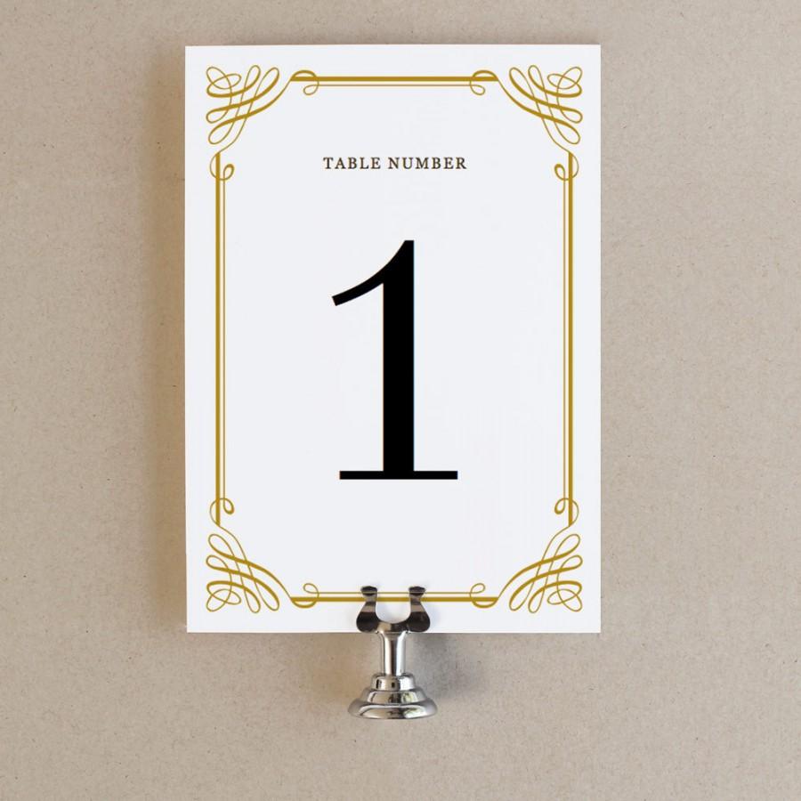 Wedding - Instant Download - Classic - DIY Printable Table Numbers