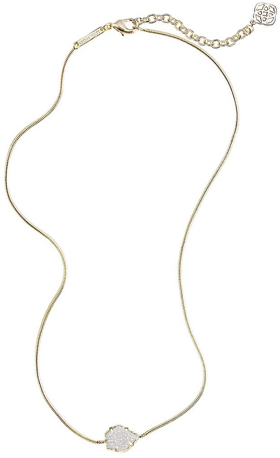 زفاف - Mara Pendant Necklace in Iridescent Drusy