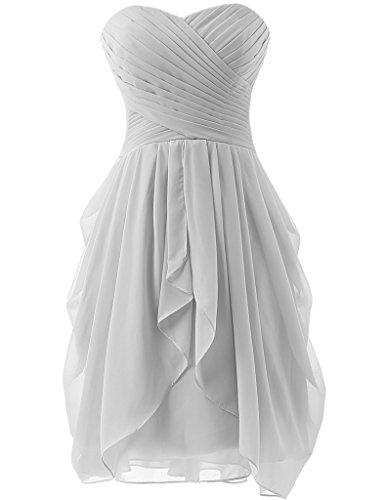 زفاف - Short Ruched Bridesmaid Dress