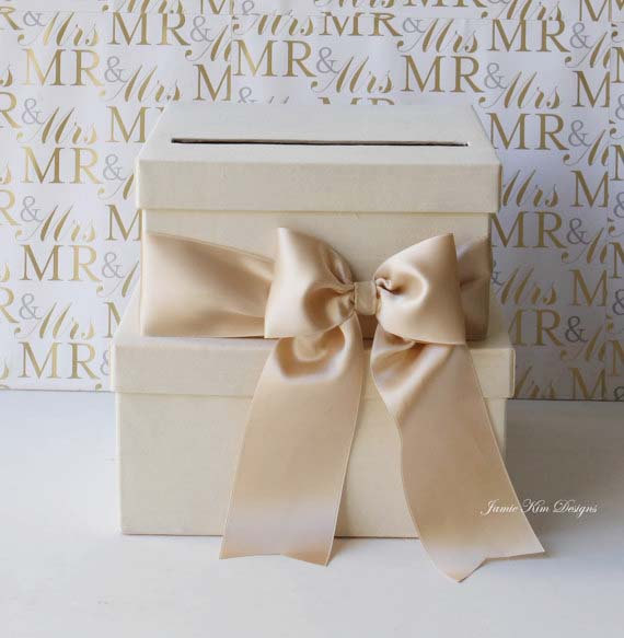 Свадьба - Wedding Card Box Money Box Gift Card Holder - Custom Made to Order