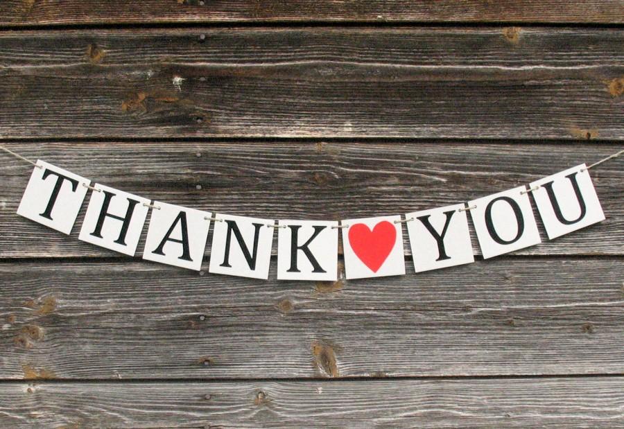 Свадьба - THANK YOU Banners Wedding Date Signs Sweetheart Table Banner Rustic Chic Wedding Decor Bridal shower