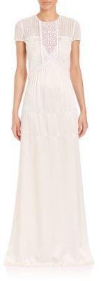 Hochzeit - Burberry Prorsum Silk & Lace Gown