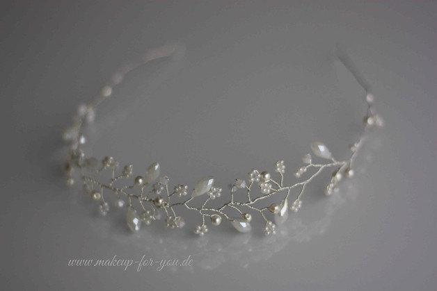 Hochzeit - Bridal hair vine, breidl wreath, bridal halo, hair accessoire