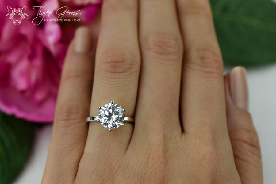 3 carat diamond solitaire ring