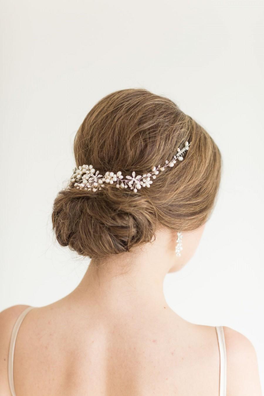 Hochzeit - Wedding Hair Vine,  Bridal Head Piece, Bridal Hair Accessory
