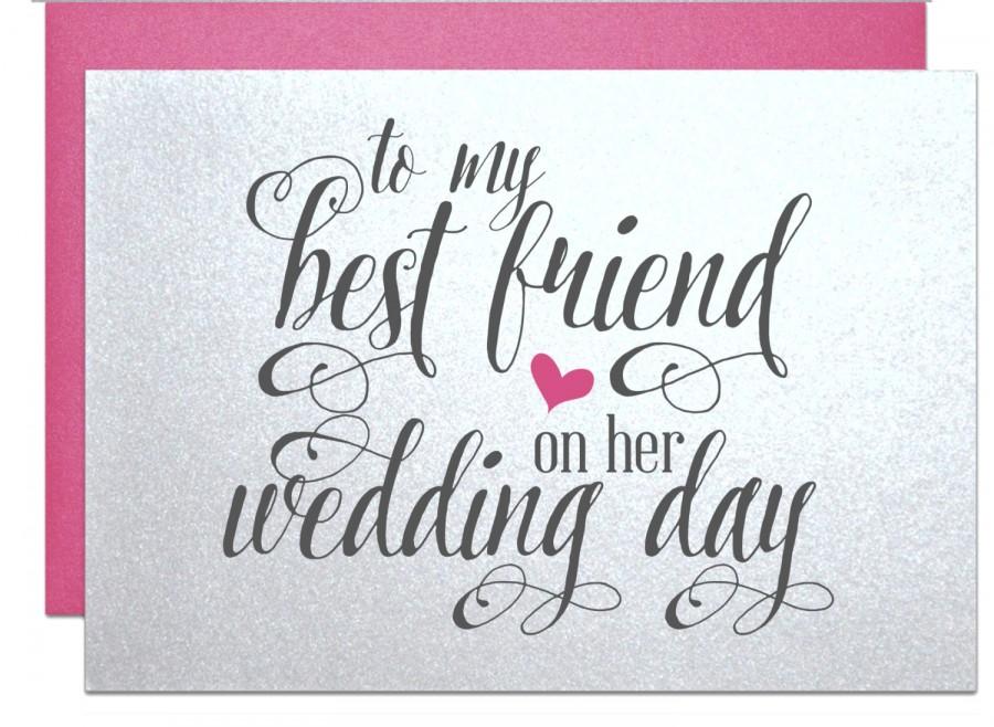 Hochzeit - Wedding gift card for best friend wedding bridal shower gift cards for best friend wedding bff bachelorette gifts for bride from best friend