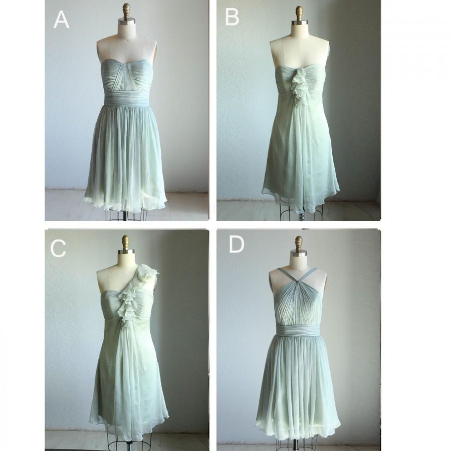 زفاف - 2015 Mix Match Bridesmaid dresses / Romantic / Mint Blue Dusty Shale / dresses /Fairy / Dreamy / Bridesmaid / Party / wedding / Bride (E004)