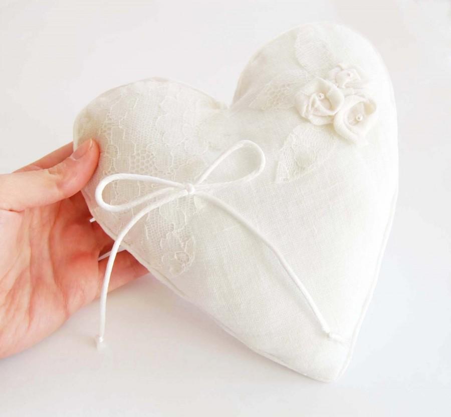 زفاف - Wedding Pillow, Ring Bearer Wedding Ring Pillow, Bridal ring pillow, Rustic bridal accessories, handmade in italy
