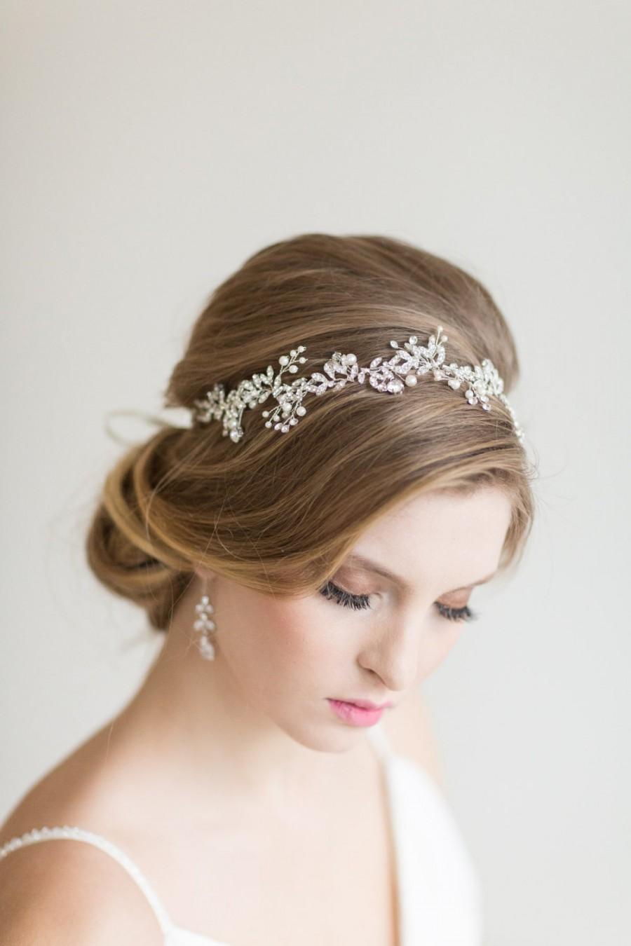 Wedding - Wedding Hair Vine,  Bridal Head Piece, Bridal Hair Accessory