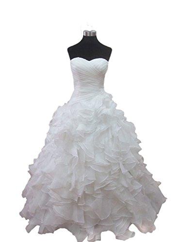 Wedding - Ball Gown Bridal Dress with Piping