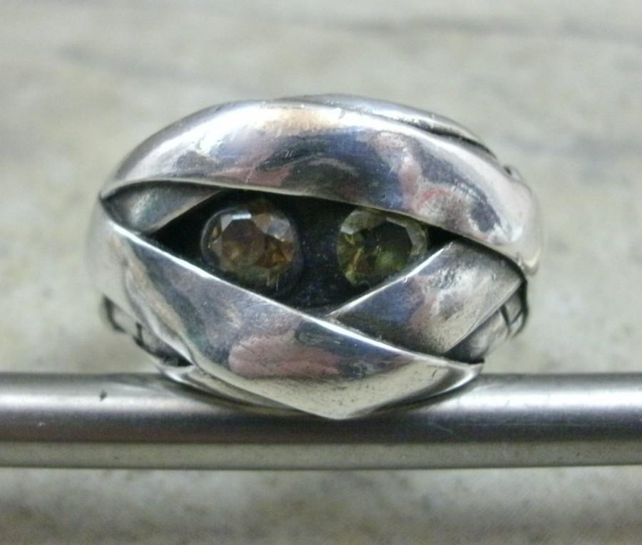 Wedding - Silver Mummy Ring- Unique Wedding Ring- OOAK Engagement Ring- Fine Silver Band Ring- Artisan Jewelry- Under Wraps Jewelry- Mummy Monster