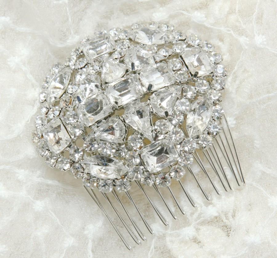Свадьба - Oval Austria SWAROVSKI Crystal Wedding Bridal Dress Gown Belt Sash / Hair Comb