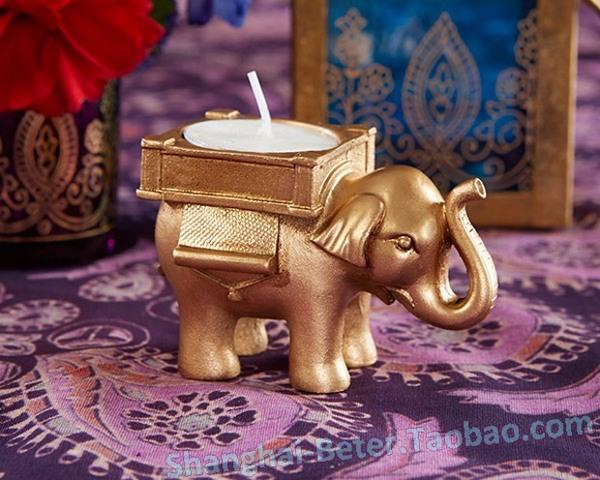 Mariage - 创意婚礼小物 印度幸运大象烛台回礼SZ000婚礼宴会席位卡夹喜糖盒