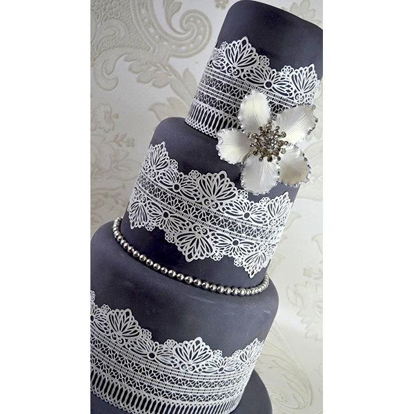 زفاف - Edible Cake Lace Panels perfect for Weddings, Anniversary, Party, Cake Decorating and Cupcakes