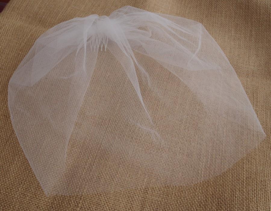 Hochzeit - Ivory Tulle Birdcage Petite Veil Tulle Veil Birdcage Veil Vintage Style Veil Mini Blusher Illusion Tulle Veil wedding veil Mini Veil Sale 
