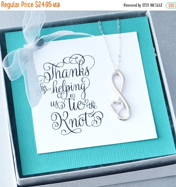 Mariage - Maid Of Honor Gift, Bridesmaid Gift, Infinity Heart Pendant, Infinity Jewelry, Infinity Pendant, Will You Be My Bridesmaid