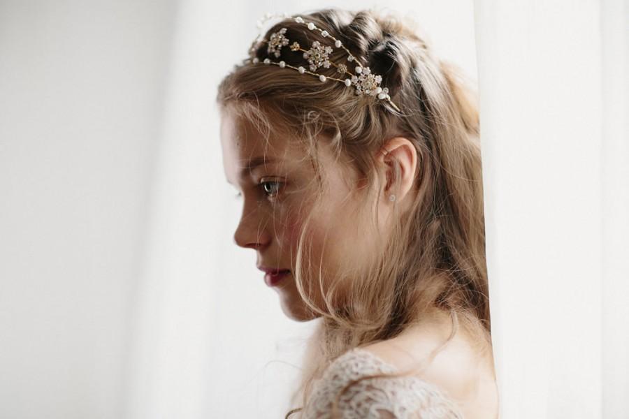 زفاف - Wedding hair jewelry crown - Noble Anne no 2068