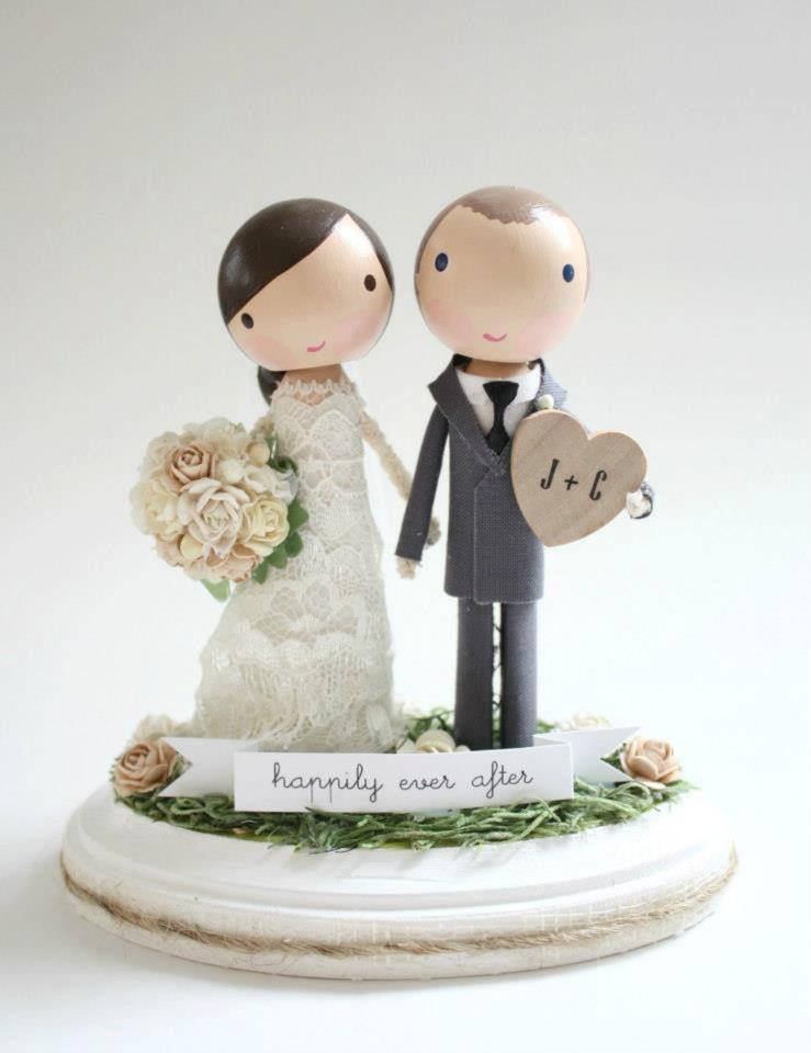 Свадьба - custom wedding cake topper