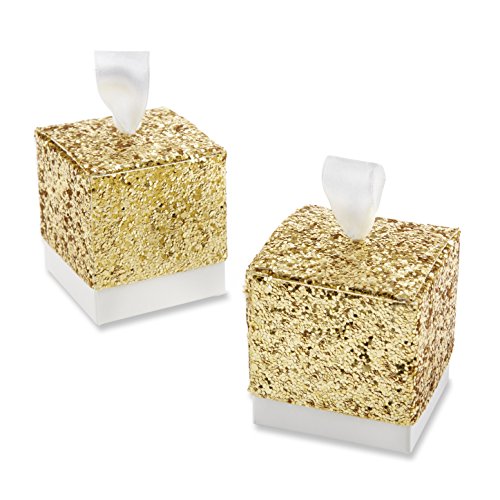 Mariage - Kate Aspen "All That Glitters" Gold Favor Box, Set of 24