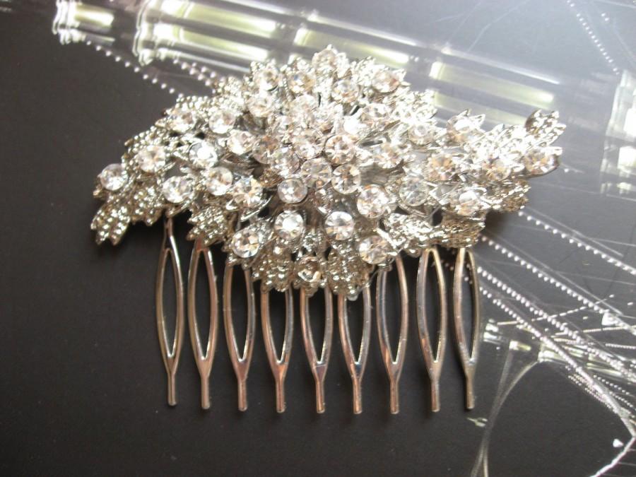 زفاف - Twist rhinestones crystals wedding bridal hair comb