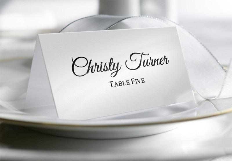 Mariage - Wedding Place Card Template 