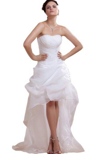 زفاف - Hi-lo Organza Wedding Dress