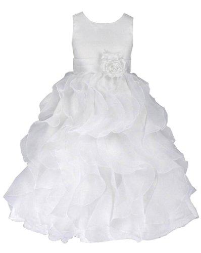 Hochzeit - Satin & Organza Flower Girl Dress