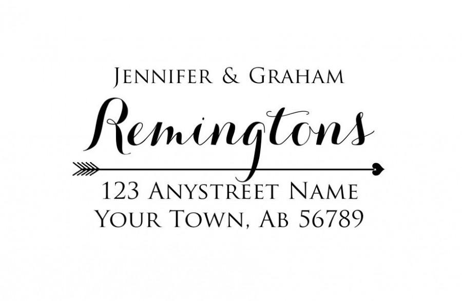 Mariage - Personalized Custom Made Handle Mounted or Self Inking Return Address Rubber Stamps R289