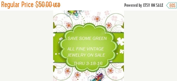 Wedding - GREEN SALE Jewelry Vintage and Antique Jewelry