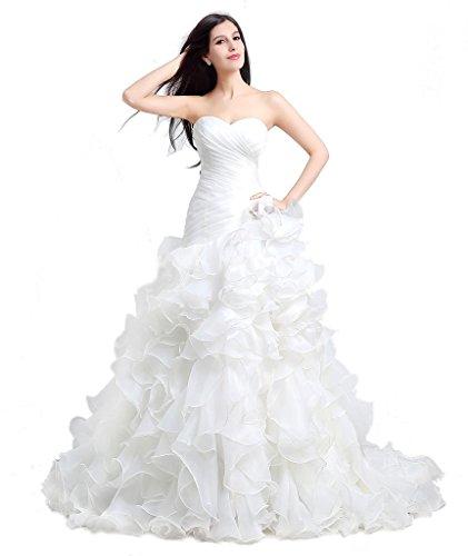 زفاف - Long Organza Wedding Dress