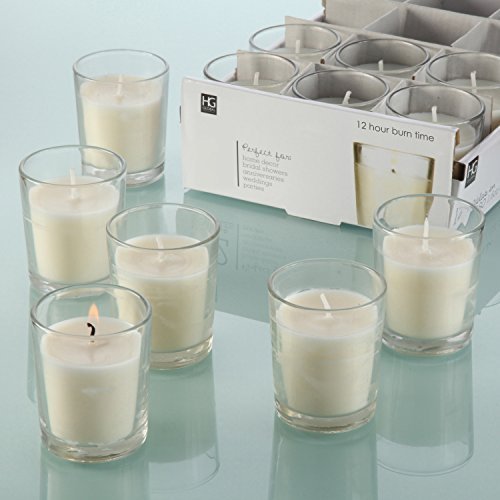 Свадьба - 48 Unscented Glass Filled Votive Candles