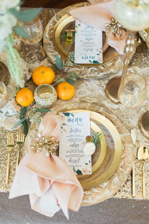Wedding - Orange And Gold Mediterranean Wedding Inspiration At The Parador