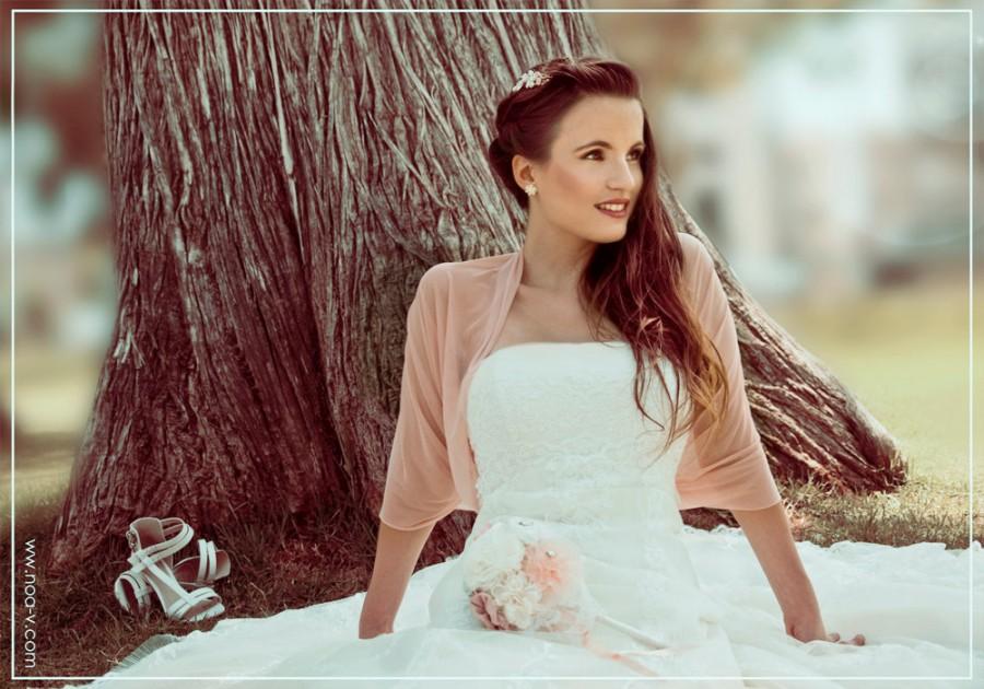 زفاف - Bridal Shawl With 4 Wearing Options- Shawl , Shrug , Crisscross And Scarf . The Perfect Bridal Cover Up. Blush Wedding Accessories (CF152)