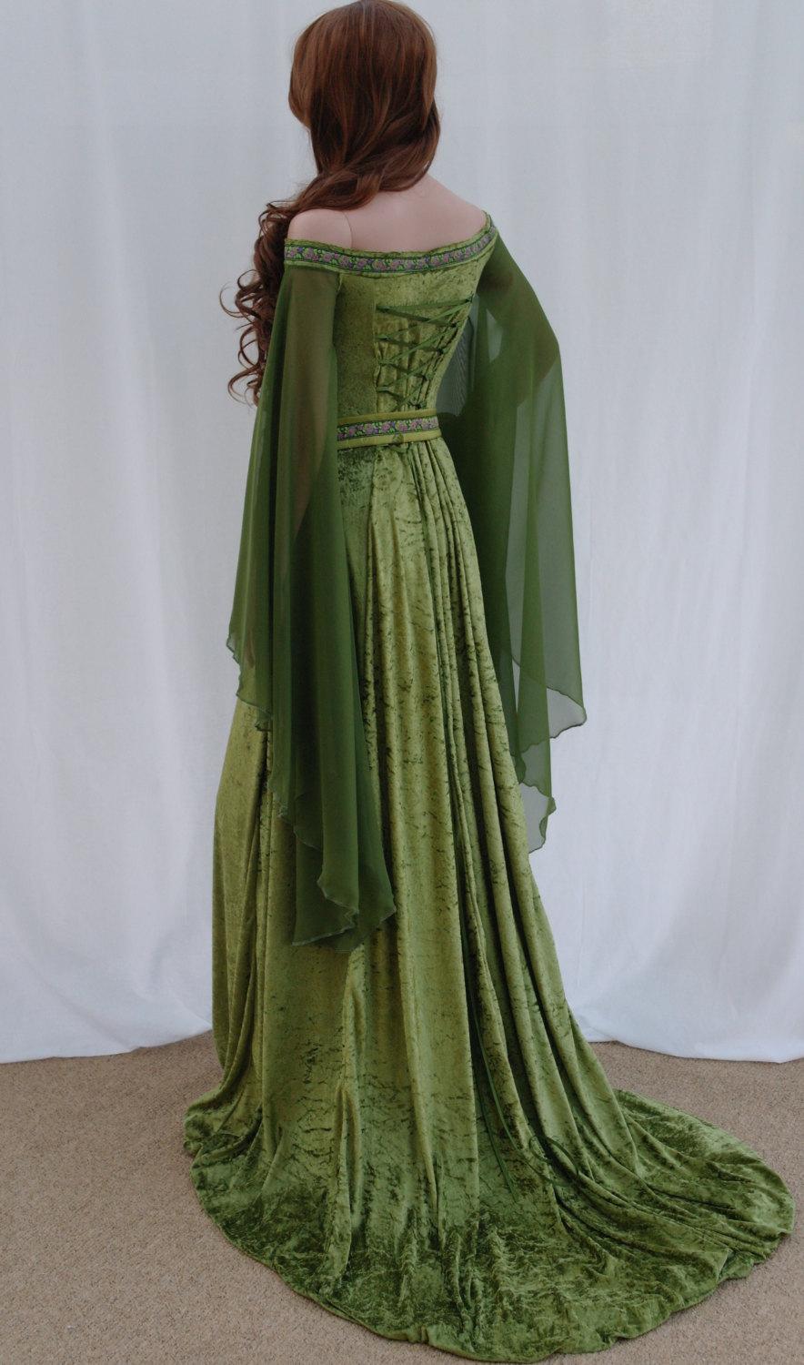 Medieval Renaissance ELVEN FAIRY Dress Custom Made $26600, Via Etsy