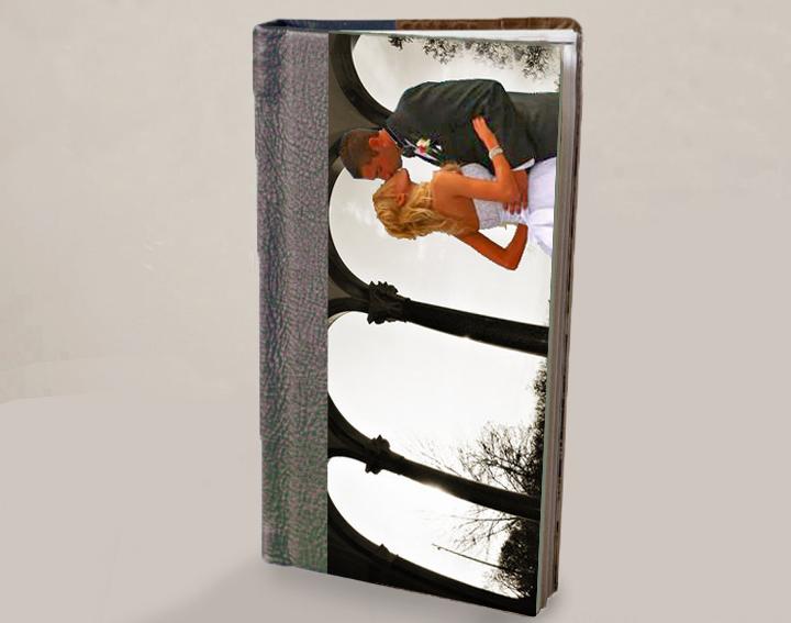 Свадьба - Photo Album Flush Mount Wedding Album with Acrylic Cover - Calendar Style Photo Album 7 x 18 inches Genuine Leather Cover - Wedding Album