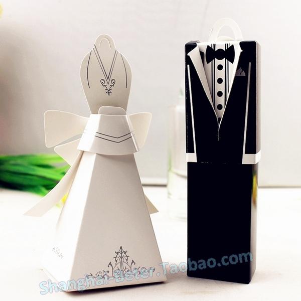Wedding - PCS European and American explosion models, and groom Bride European candy Box child creative seat card th001 candy