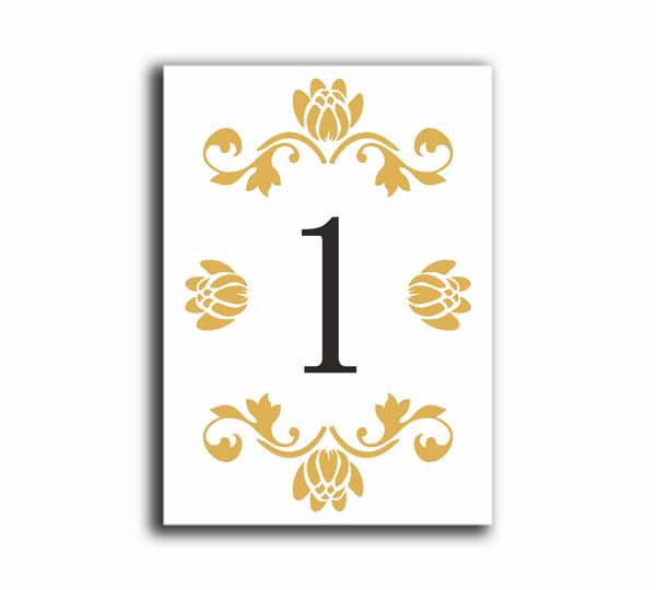 Mariage - Printable Table Numbers DIY Instant Download Elegant Table Numbers White Gold Wedding Table Numbers Printable Table Cards Digital (Set 1-20)