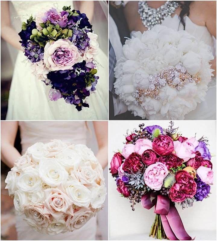 Свадьба - Wedding Bouquets With Elegant Colors