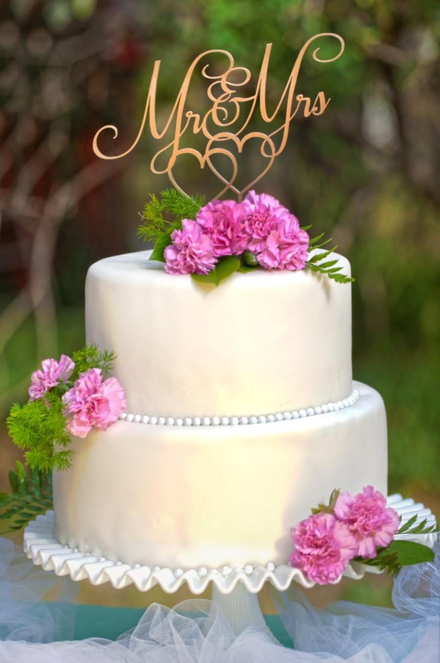 زفاف - Mr & Mrs Wedding Cake Topper