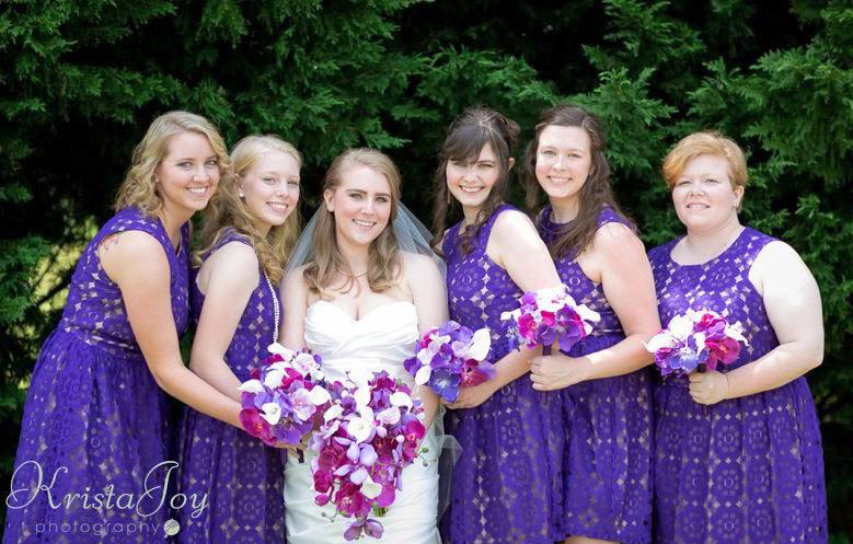 زفاف - Purple Orchid & Calla Lily Bouquet, Example Only!! DO NOT PURCHASE