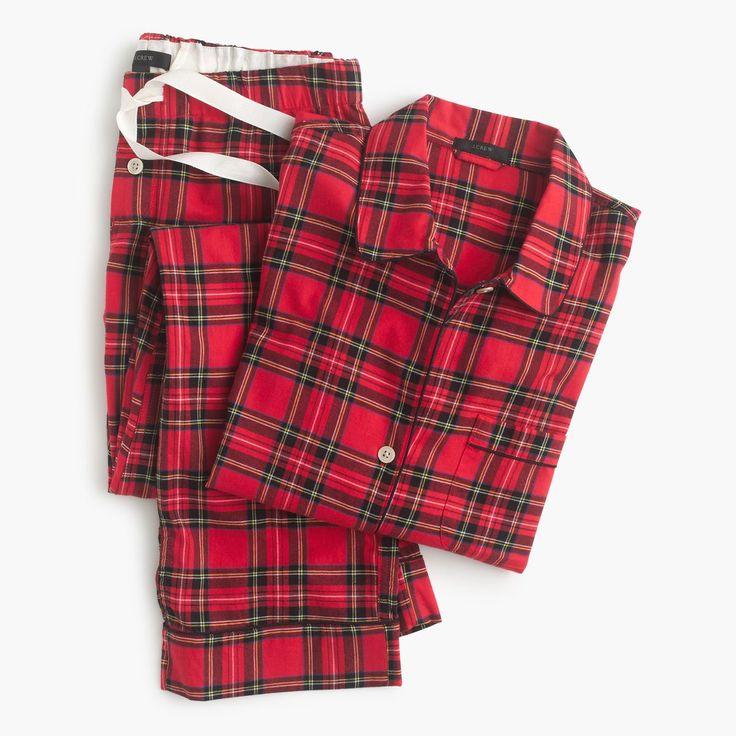 Mariage - Classic Tartan Flannel Pajama Set