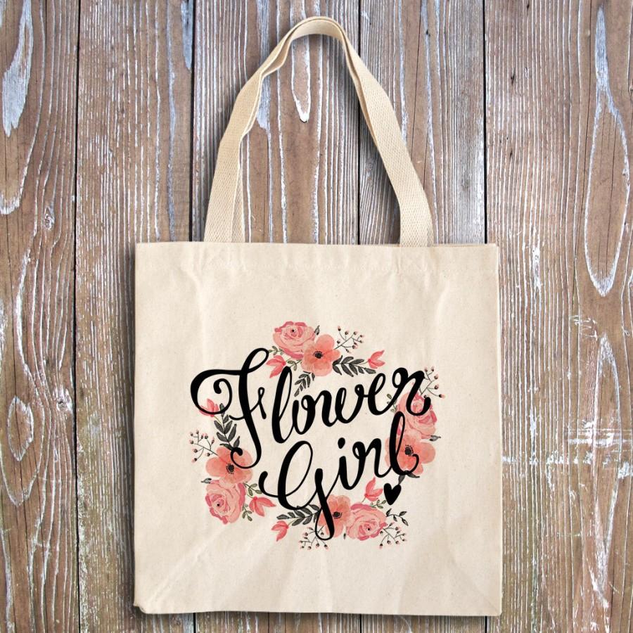 Mariage - Bridal Shower Favors - Wedding Party Favors - Rehearsal Favors - Wedding Shower Favors - Wedding Favors - Flower girl tote bag